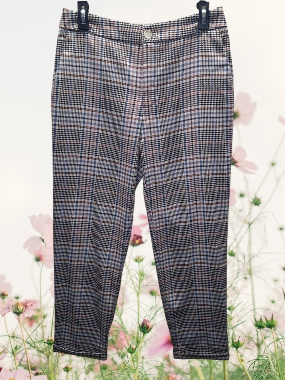 Anthropologie Plaid High-Waisted Trousers - US 6